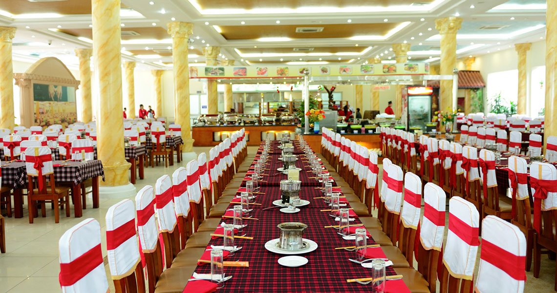 Không gian tiệc Buffet Hương Sen