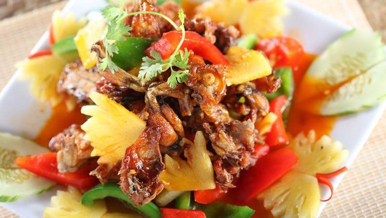 mề gà xào cay
